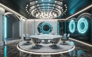 salle futuriste